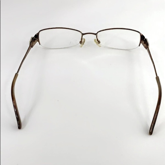EUC GUESS GU1539 BRN Brown/Leopard Print Eyeglasses Frame Half Rimless 51-18-140 - Picture 15 of 15